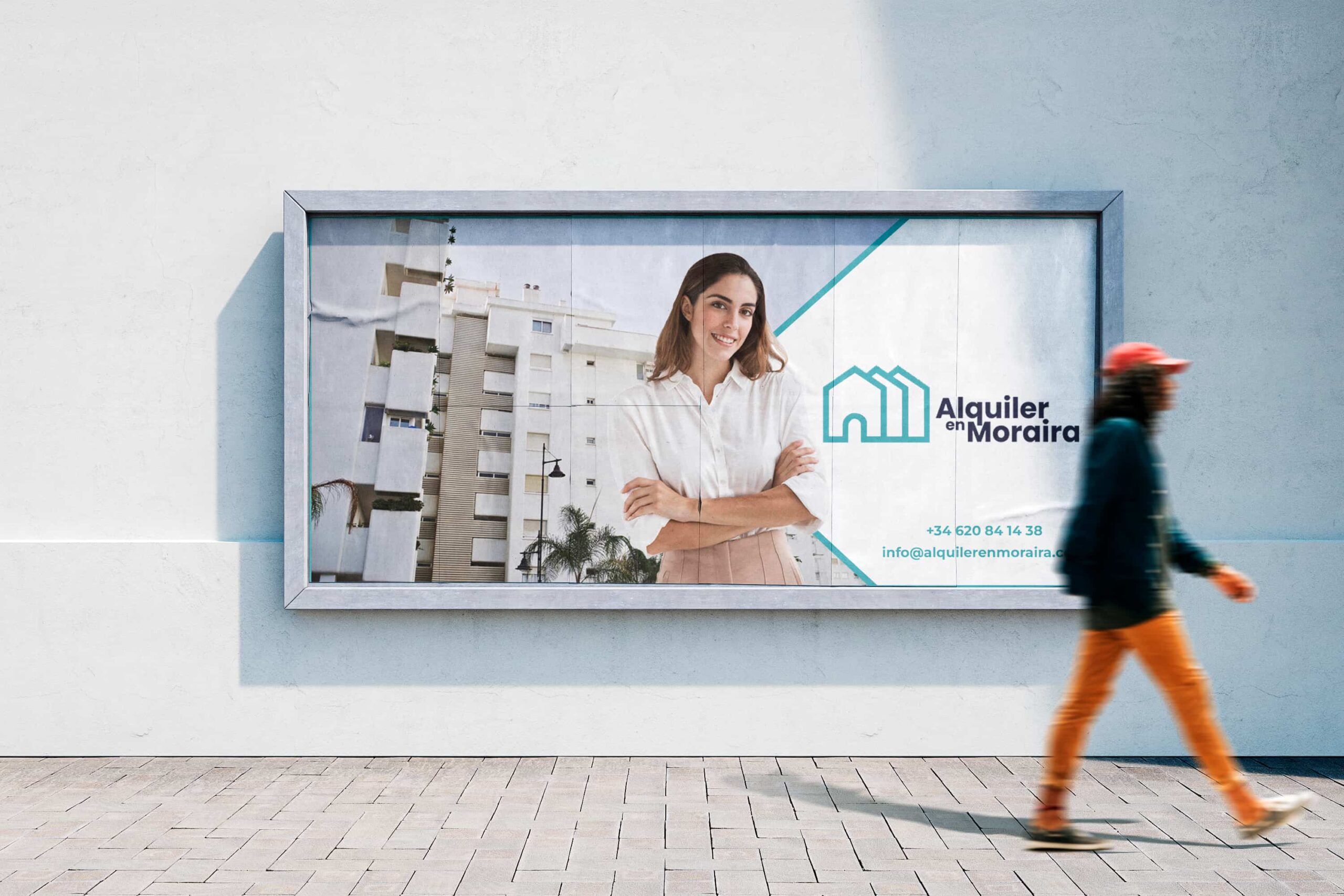 Diseño de un cartelera para un asesor inmobiliario
