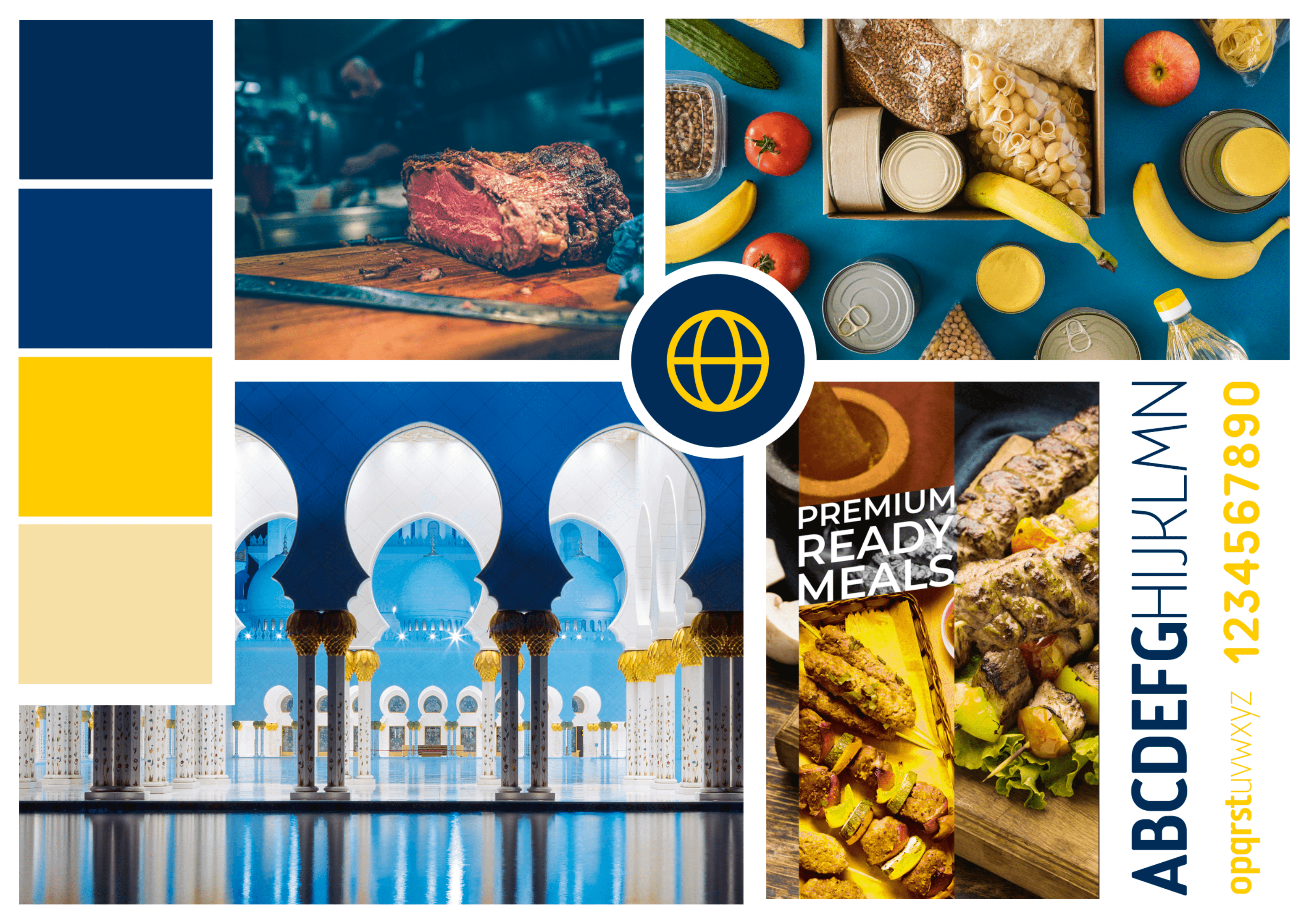 Moodboard para una carnecería halal