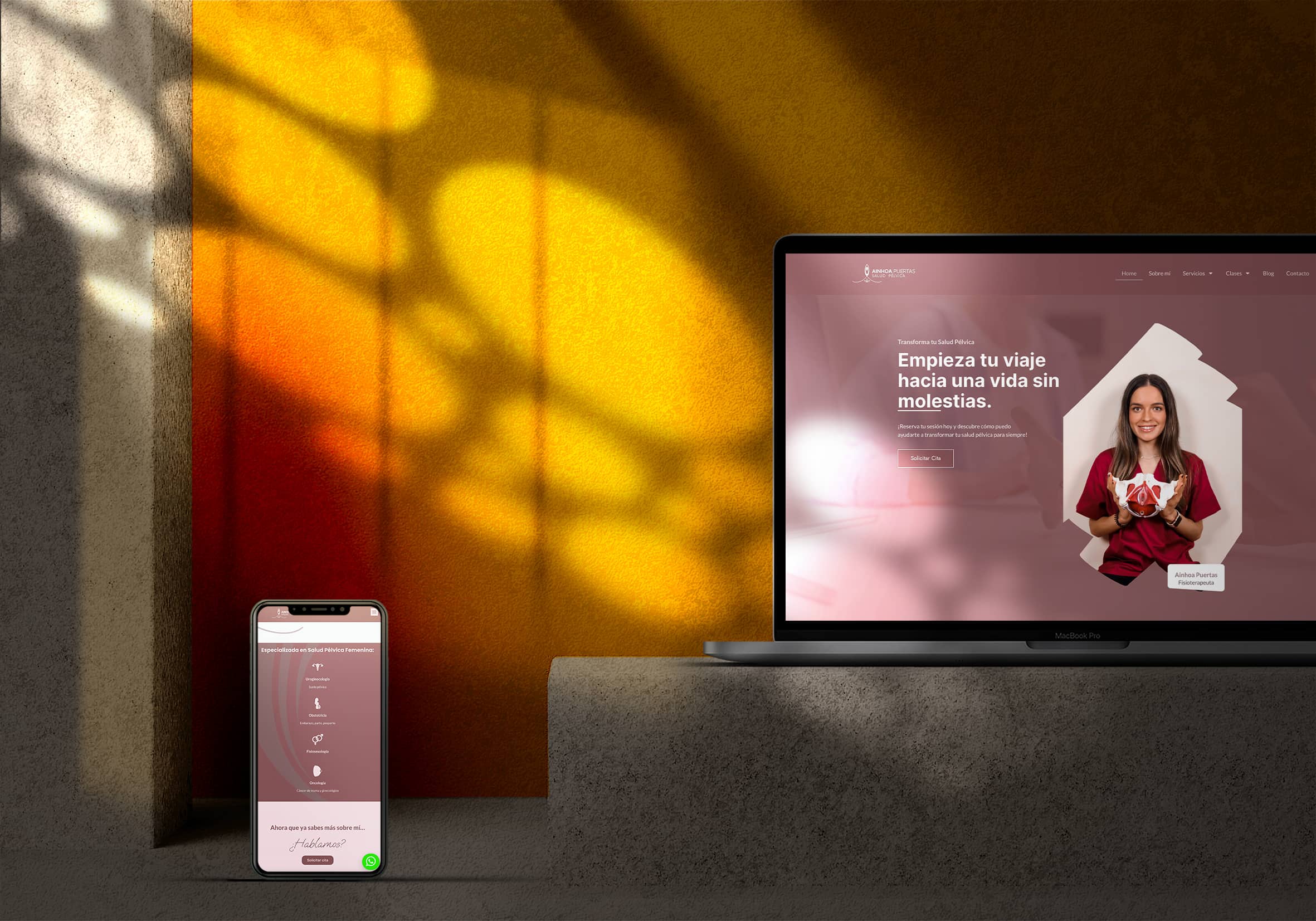 Diseño web para Ainhoa puertas