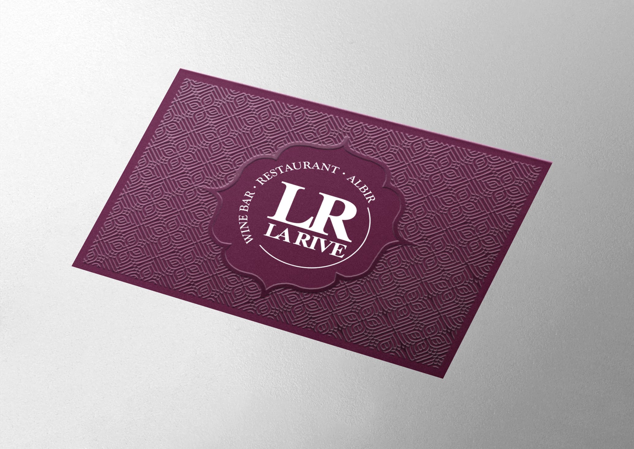 Diseño de tarjetas de visita para un restaurante