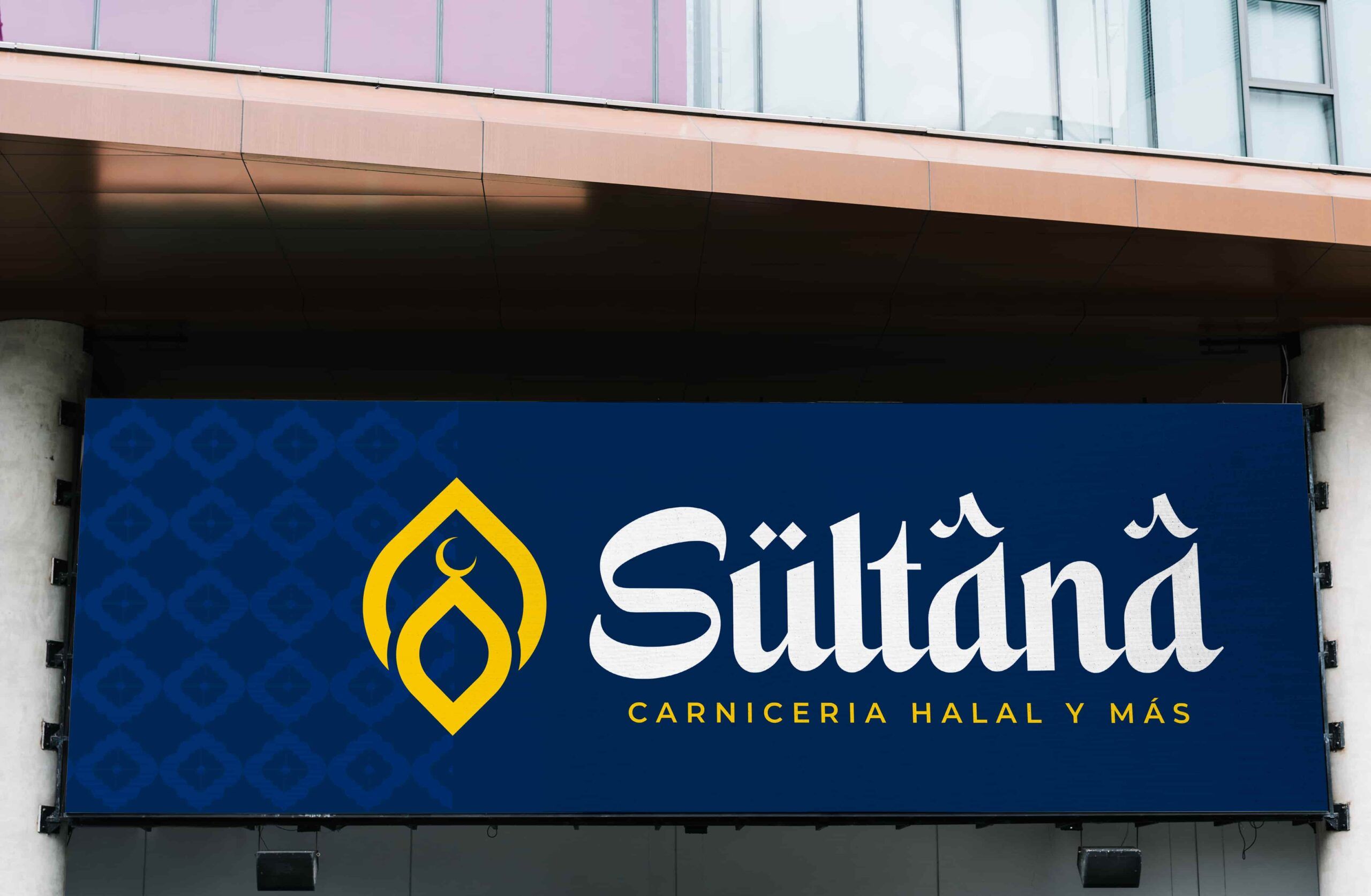 cartelera para un carneceria halal
