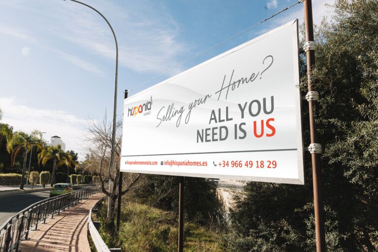 Hispania Homes Lona Slogan